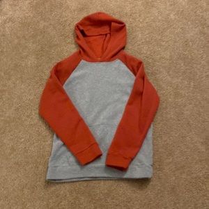 Old Navy Hoodie | Red-Orange & Gray | Boys XL (14-16)